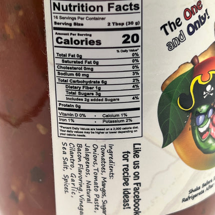 Mango Bacon Salsa Nutrition Facts