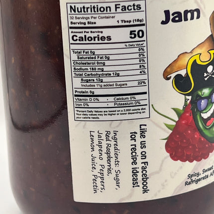 Raspberry Jalapeno Nutrition Facts