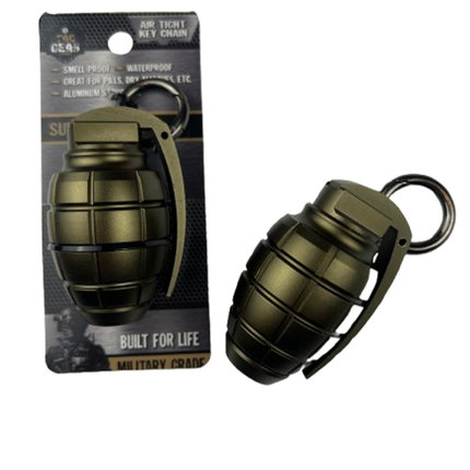 Air Tight, Smell Proof, Water Proof, Aluminum Storage Grenade